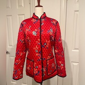7: VNTG Silk Quilted Cheongsam Qipao Jacket (Anne Carson Sz M)